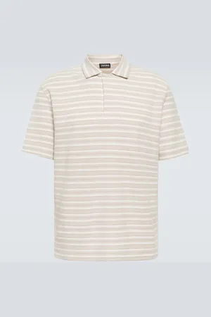 Ermenegildo Zegna Striped cotton polo shirt