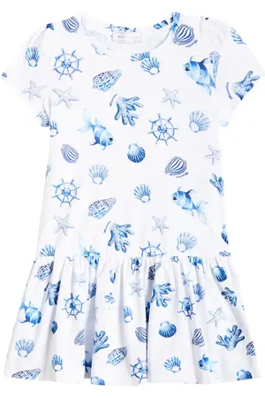 MONNALISA Cotton-blend jersey dress