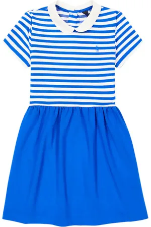 Ralph Lauren Striped cotton-blend dress