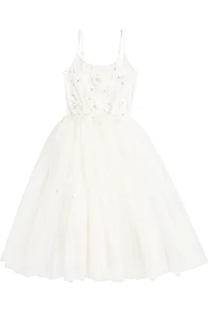Tutu Du Monde Ceramic ruffled tulle dress