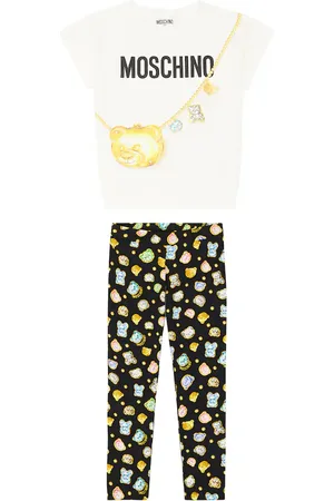 Moschino Printed cotton T-shirt and leggings set