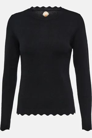 Jardin des Orangers Scalloped wool and cashmere sweater