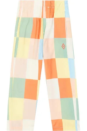 The Animals Observatory Camel checked cotton pants