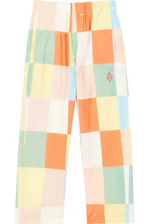The Animals Observatory Camel checked cotton pants