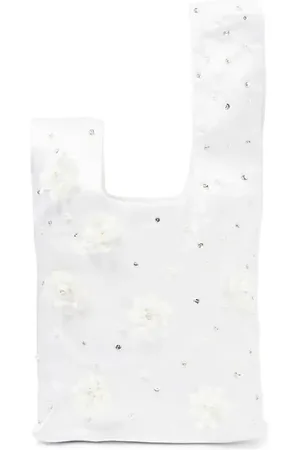 Tutu Du Monde Assemblage embellished silk satin clutch