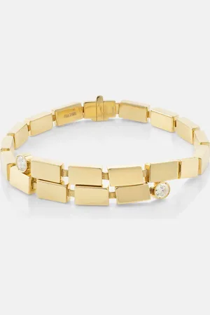 Ileana Makri 18kt gold bracelet with diamonds