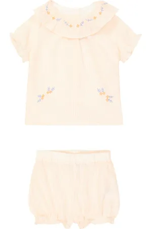 Tartine Et Chocolat Baby seersucker top and shorts set