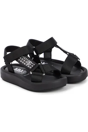 Maison Margiela Leather-trimmed sandals