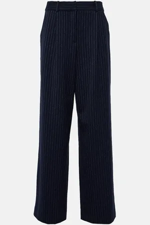 VERONICA BEARD Heyser pinstripe high-rise wide-leg pants
