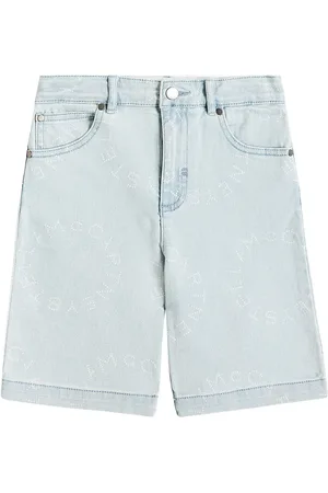 Stella McCartney Logo denim shorts