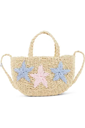 MONNALISA Straw tote bag
