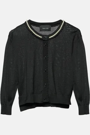 Simone Rocha Beaded wool and silk cardigan