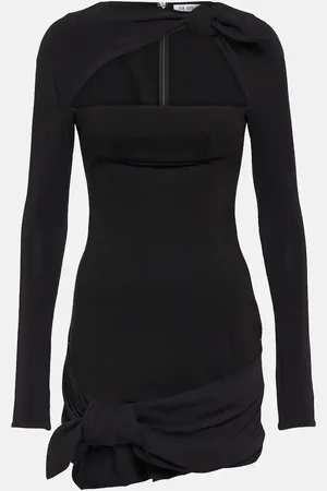 The Attico Donnie cutout jersey minidress