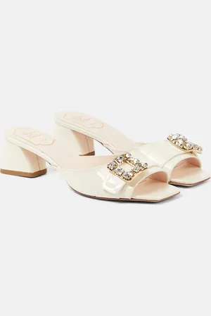 Roger Vivier BikiViv embellished patent leather mules