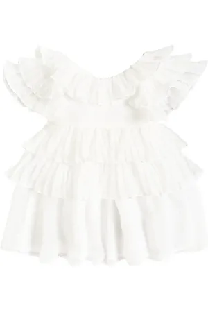 PATACHOU Baby tiered ruffled tulle dress