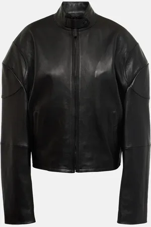 Acne Studios Logo leather jacket