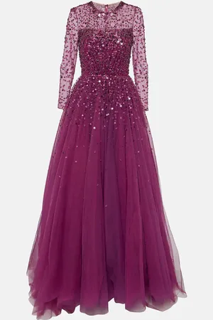 Jenny Packham Constantine embellished tulle gown