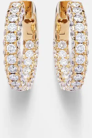 Shay 18kt hoop earrings with diamonds