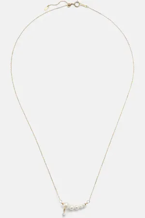 PERSÉE PersÃ©e Gradient 18kt chain necklace with diamond and pearls