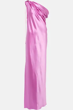 Max Mara Elegante Opera one-shoulder silk gown