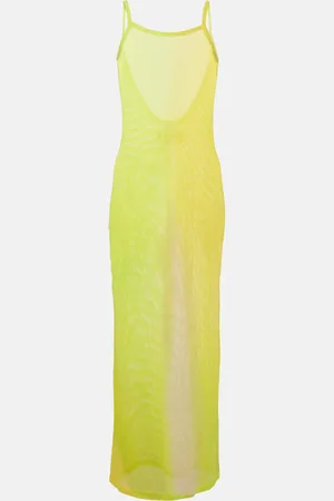 Acne Studios Etika cotton mesh maxi dress