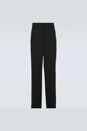 Ami Pinstripe wool straight pants