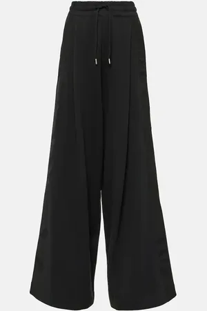 DRIES VAN NOTEN Cotton jersey wide-leg sweatpants