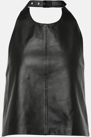 WARDROBE.NYC Halterneck leather top