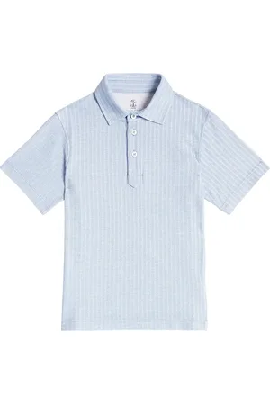 Brunello Cucinelli Cotton and silk polo shirt