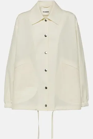 Jil Sander Logo cotton shirt jacket