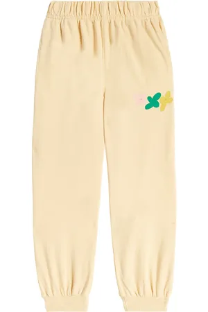 Jelly Mallow Flower printed velour sweatpants