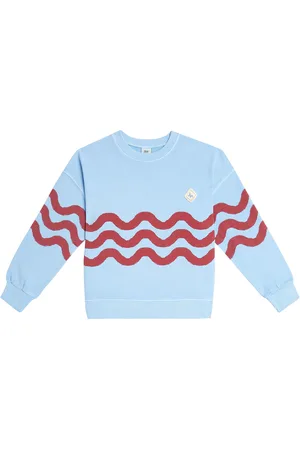 Jelly Mallow Wave Pigment cotton jersey sweatshirt