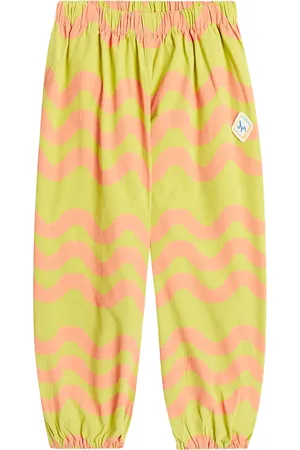 Jelly Mallow Wave printed cotton sweatpants