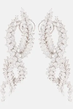 PersÃ©e DanaÃ© 18kt white gold drop earrings with diamonds