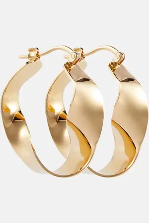 Jil Sander Twisted hoop earrings