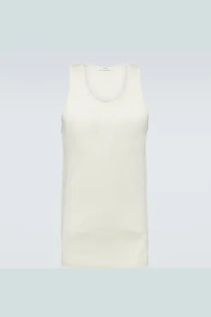 LEMAIRE Ribbed-knit cotton jersey tank top