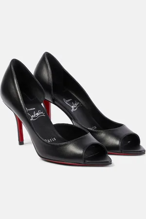 Christian Louboutin Open Apostropha 80 leather pumps