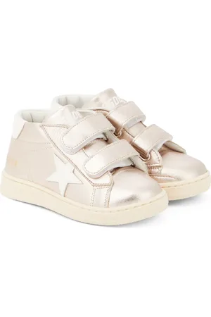 Golden Goose Baby June metallic leather sneakers