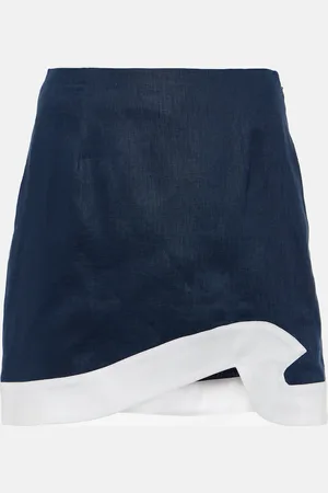 Staud Raphael linen miniskirt