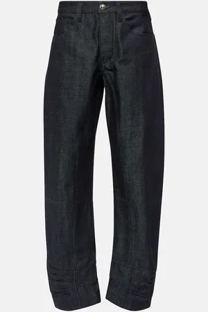 Jil Sander Tapered cropped mid-rise jeans