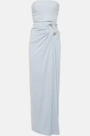Simkhai Emma draped jersey bustier gown