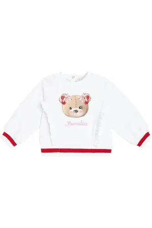 MONNALISA Baby cotton-blend jersey sweatshirt