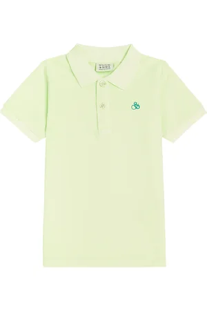 Scotch&Soda Logo embroidered cotton polo shirt