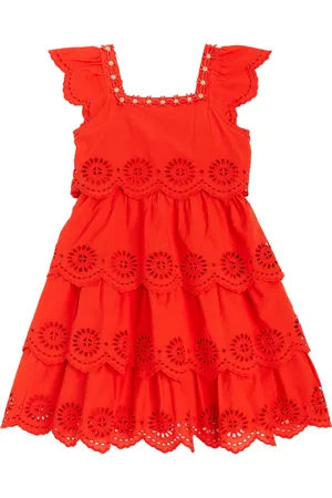Scotch&Soda Broderie anglaise tiered cotton dress