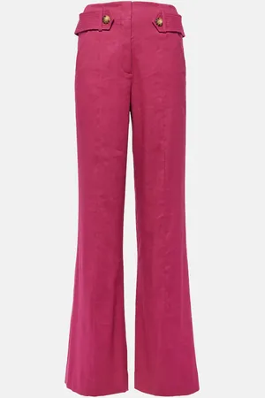 VERONICA BEARD Sunny linen-blend twill flared pants