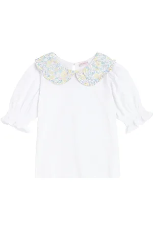 La Coqueta Lorena cotton jersey top