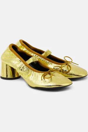 Proenza Schouler Glove metallic leather Mary Jane pumps