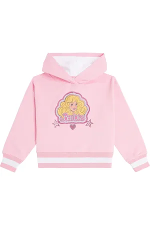 MONNALISA X BarbieÂ® cotton-blend jersey hoodie
