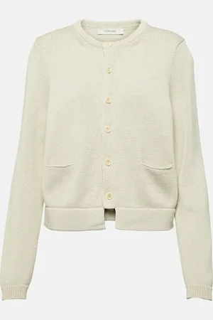 LEMAIRE Cropped cotton cardigan