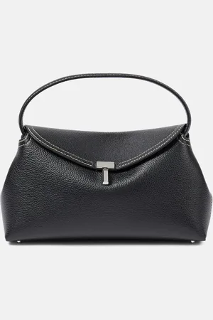 Totême T-Lock Small leather clutch